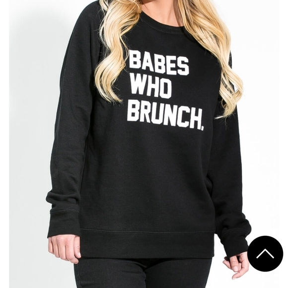 "Babes Who Brunch" Sweater - Picture 1 of 5